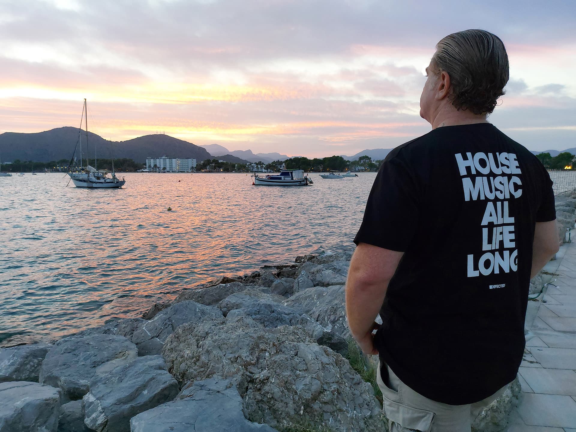 Sergio Helou en el Puerto de Alcudia